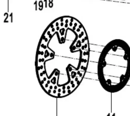 [6KMV-080006-2000] REAR BRAKE DISC, SR250