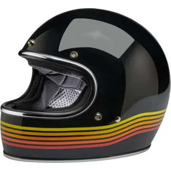 Biltwell Inc. Gringo Helmet - Gloss Black Spectrum
